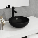 Vidaxl Washbasin 35x12 cm Black temperato