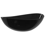 Vidaxl Washbasin 54.5x35x15.5 cm Tempered glass black