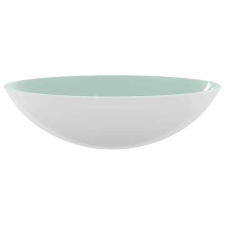 Vidaxl wasbak 50x37x14 cm glas wit