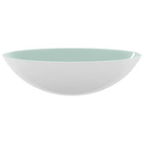 Vidaxl Washbasin 50x37x14 cm glas hvid