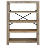 Vidaxl boekenkast met 4 schappen 80x30x110 cm massief acaciahout