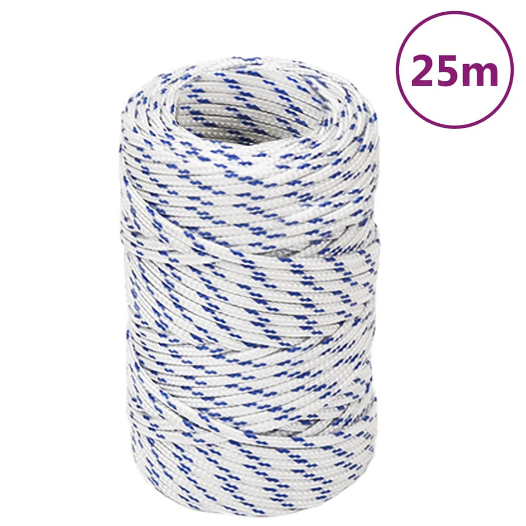 Vidaxl Boat Rope 2 mm 25 m polipropeno blanco