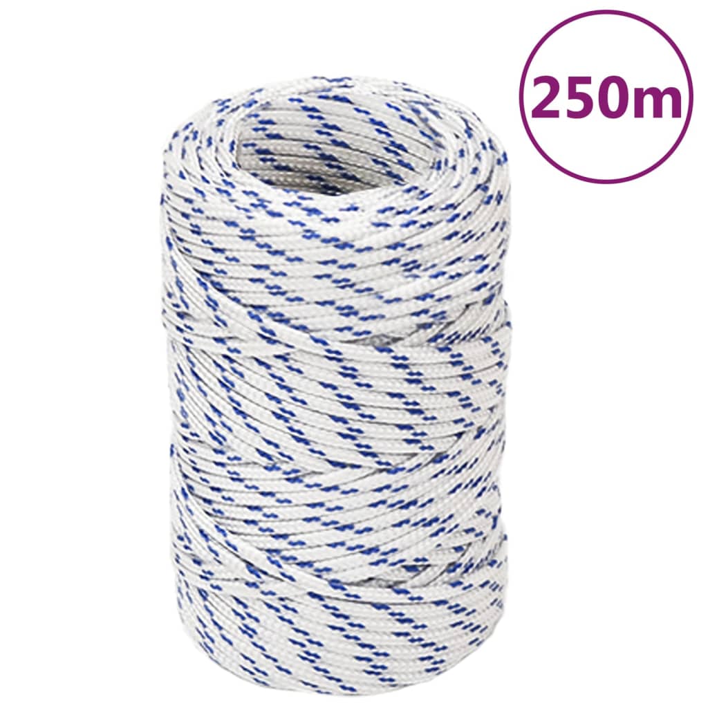 Vidaxl Boat Rope 2 mm 250 M Polipropylen White