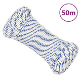 Vidaxl Boot Rope 5 mm 50 m polypropylen bílé