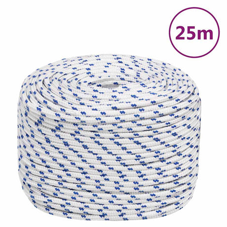 Vidaxl boot touw 6 mm 25 m polypropyleen wit