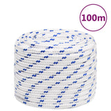 Vidaxl Boot Rope 16 mm 100 m Polypropylene white