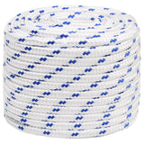 Corde à démarrage Vidaxl 18 mm 100 m de polypropylène blanc