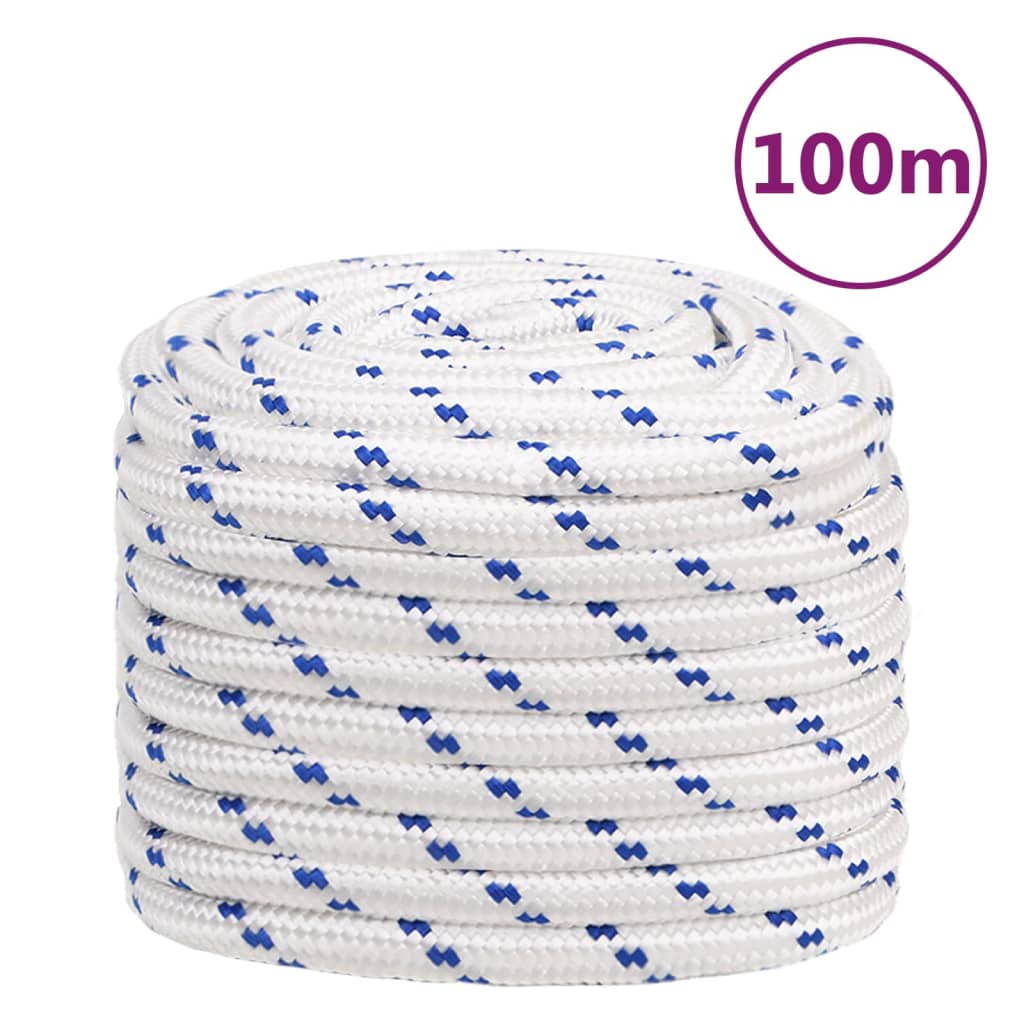 Vidaxl Boat Rope 20 mm 100 m polypropylenhvid