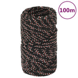 Vidaxl Boot Rope 2 mm 100 m de polipropileno negro