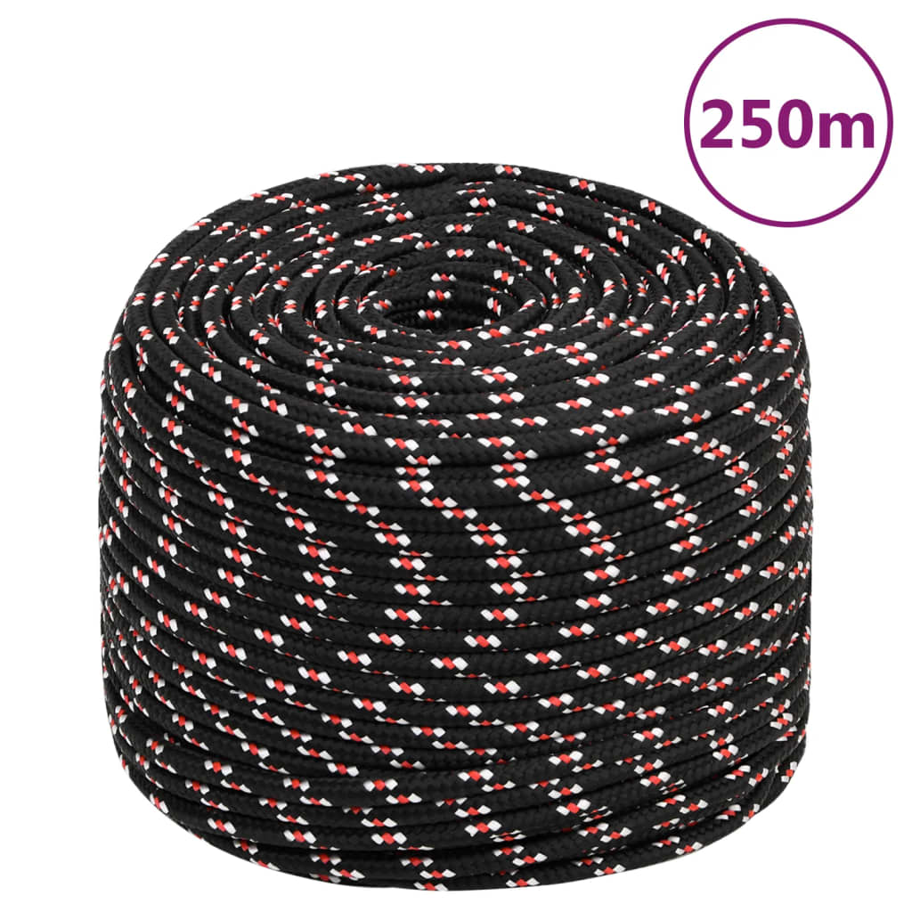 Vidaxl Boot Rope 6 mm 250 m Polypropylene black