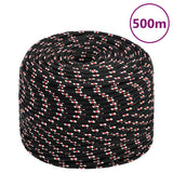 Vidaxl boot touw 10 mm 500 m polypropyleen zwart