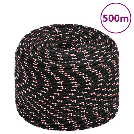 Vidaxl boot touw 10 mm 500 m polypropyleen zwart