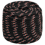 Vidaxl Boot Rope 16 mm 25 m Polypropylen schwaarz