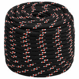 Vidaxl boot touw 16 mm 100 m polypropyleen zwart