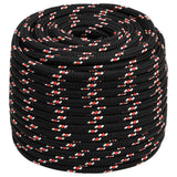 Vidaxl boot touw 18 mm 100 m polypropyleen zwart