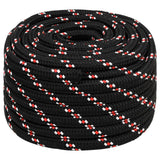 Vidaxl boot touw 20 mm 25 m polypropyleen zwart