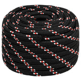 Vidaxl boottouw 20 mm 50 m polypropyleen zwart