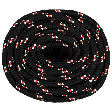 Vidaxl boottouw 20 mm 100 m polypropyleen zwart