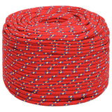 Vidaxl boottouw 6 mm 25 m polypropyleen rood