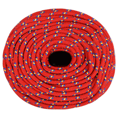 Vidaxl boottouw 8 mm 50 m polypropyleen rood