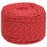 Vidaxl boottouw 10 mm 500 m polypropyleen rood
