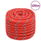 Vidaxl Boat Rope 20 mm 100 m polypropylenové červené