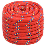 Vidaxl Boat Rope 20 mm 100 m polypropylenrød