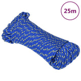 Vidaxl boottouw 4 mm 25 m polypropyleen blauw