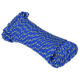 Vidaxl boottouw 5 mm 500 m polypropyleen blauw