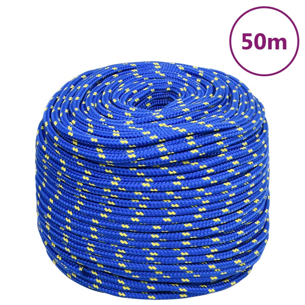 Vidaxl Boot Rope 6 mm 50 m polypropylenblå