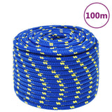 Vidaxl boottouw 12 mm 100 m polypropeen blauw