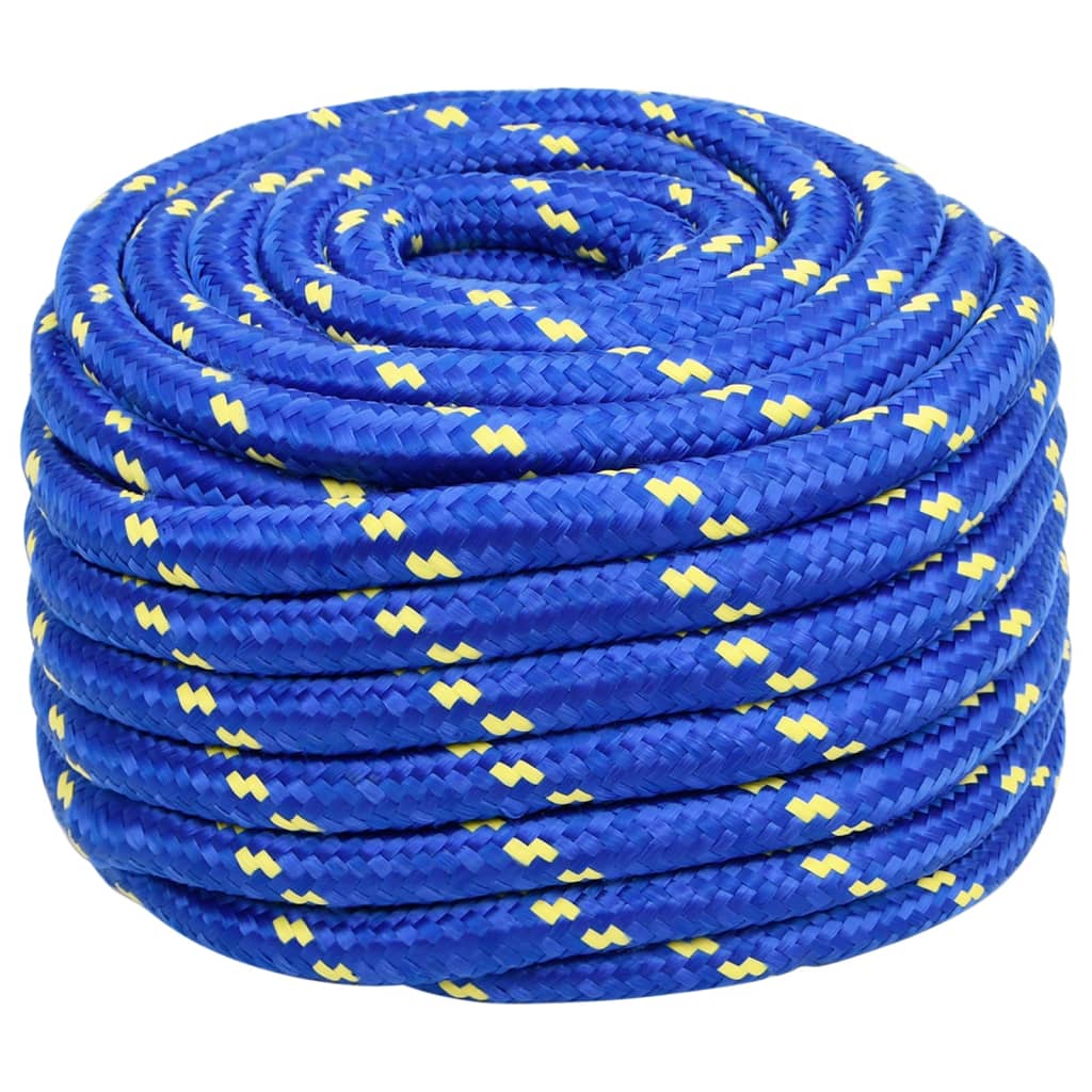 Vidaxl boottouw 20 mm 100 m polypropeen blauw