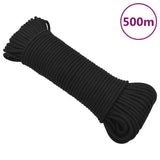 Vidaxl Boat Rope 4 mm 500 m polypropen černé