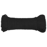 Vidaxl Boat Rope 4 mm 500 m polypropen černé