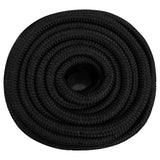 Vidaxl boottouw 20 mm 25 m polypropeen zwart