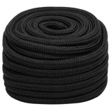 Vidaxl boottouw 20 mm 50 m polypropeen zwart