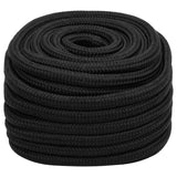 Vidaxl Boot Rope 20 mm 100 m Polroprope schwaarz