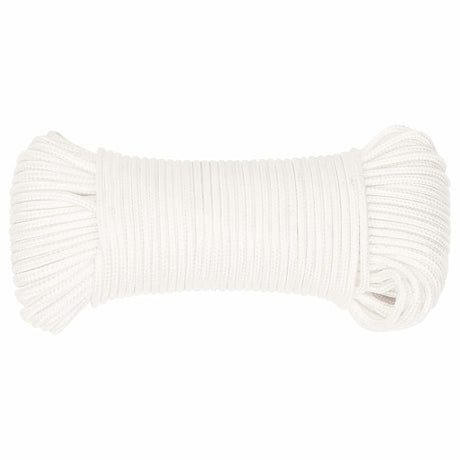 Vidaxl boottouw 3 mm 100 m polypropyleen volwit