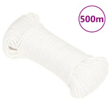 Vidaxl boottouw 3 mm 500 m polypropyleen volwit