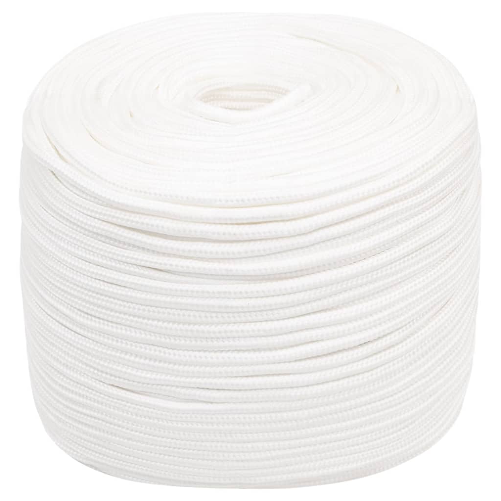 Vidaxl Boat Rope 6 mm 100 m polypropylen fuld hvid