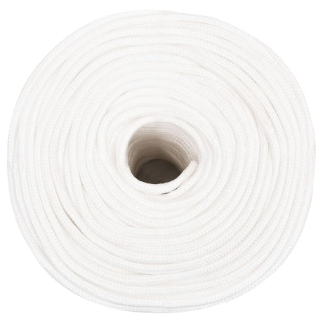 Vidaxl boottouw 6 mm 100 m polypropyleen volwit