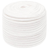 Vidaxl boottouw 12 mm 25 m polypropyleen volwit