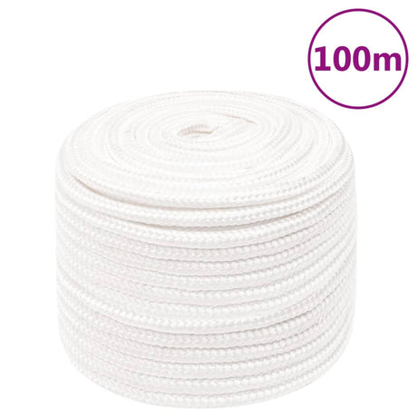 Vidaxl boottouw 12 mm 100 m polypropyleen volwit