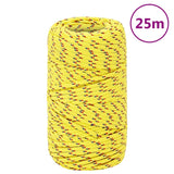 Vidaxl Boat Rope 2 mm 25 m polypropylenová žlutá