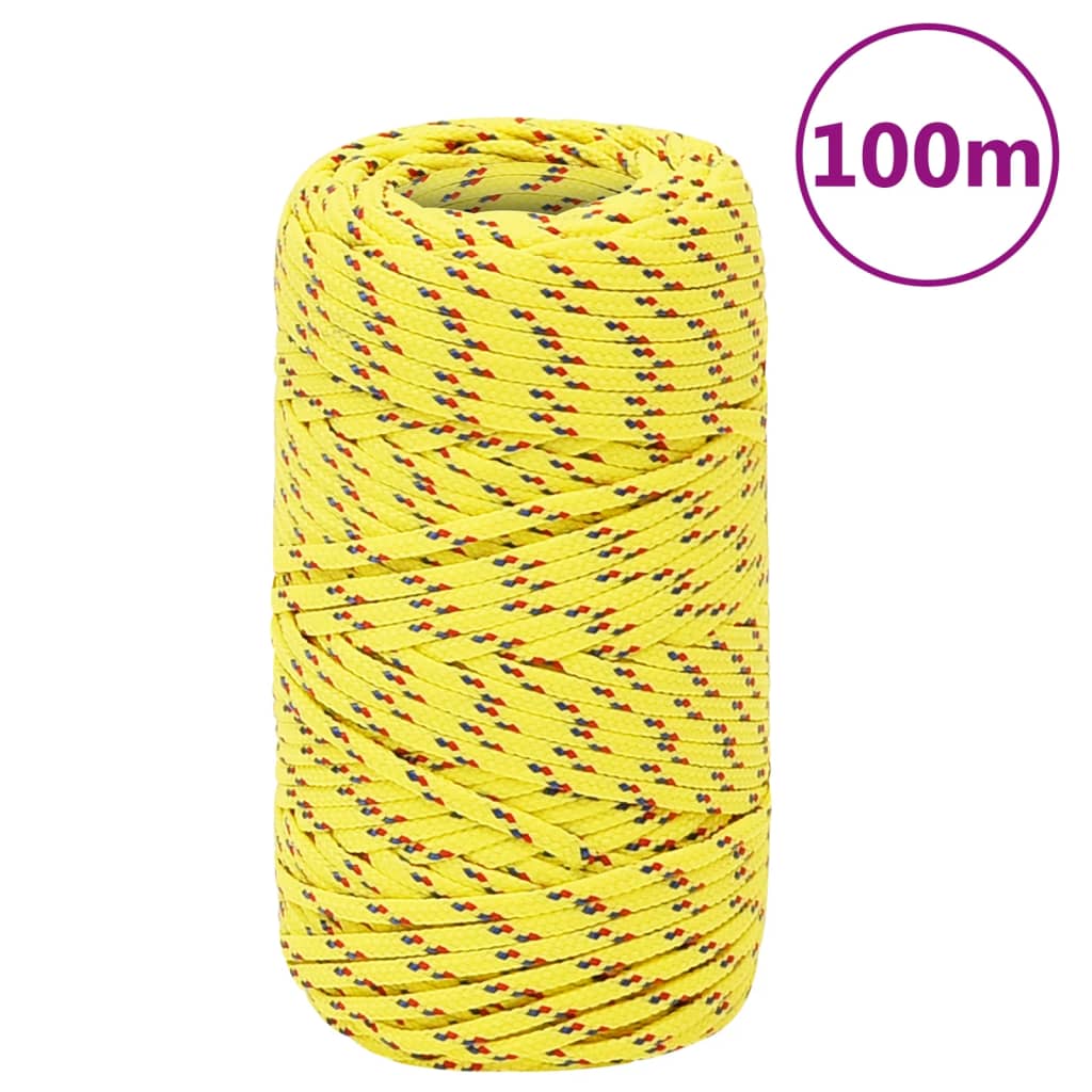 Vidaxl Boot Rope 2 mm 100 m polyproypylen Giel