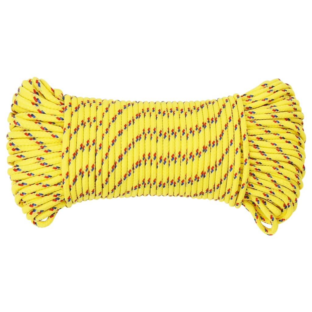 Vidaxl boat rope 4 mm 250 m polypropylene yellow