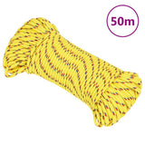 Vidaxl boottouw 5 mm 50 m polypropyleen geel
