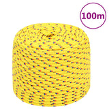 Vidaxl Boat Rope 6 mm 100 m in polipropilene giallo