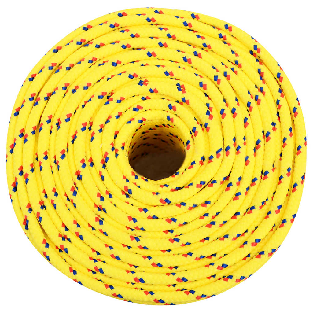 Vidaxl boottouw 8 mm 50 m polypropyleen geel