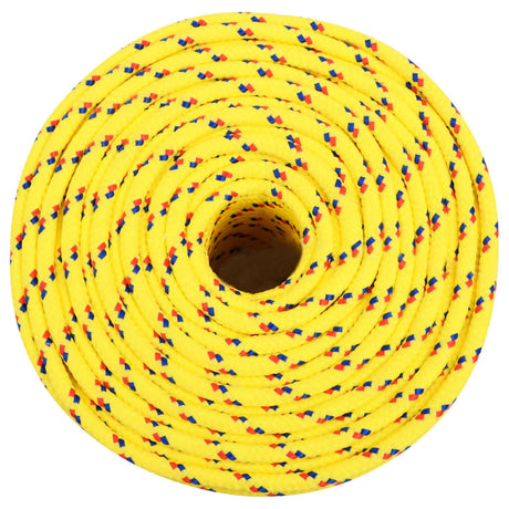 Vidaxl boottouw 8 mm 100 m polypropyleen geel